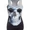 Modern style simple design lady skull rock T-shirt