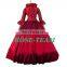 Rose Team-Free Shipping Custom-made Elegant Aristocrat Gothic Dress Red Victorian Dress Ball Gown