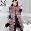 2015 New Design Lady Fur Vest Winter Natural Blue Fox Fur Warm Vest