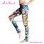 Fashion Tight Colorful Cotton Butterfly Pattern Printed Yoga Pants