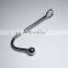 New arrival steel lockable butt plug, stainless steel butt plug, plug hook