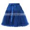 Belle Poque Luxury 3-Layers Soft Tulle Netting Blue Crinoline Petticoat Underskirt for Retro Vintage Dresses BP000226-4