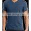 100% cotton plain v neck tshirt for men