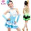 Latest design children latin dance costume dress 3pcs/set with size S M L XL ET-108