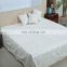 High Quality Super Soft Satin Cotton Handmade Design Jaipuri Bedsheet Pure White Bedding Set