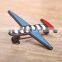  Manufacturer Gunblack Plated Enamel Cartoon Airplane Brooch For Women