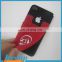 Shenzhen factory price Flexible OEM silicone mobild phone card holder