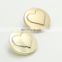 High-grade 1 Hole Heart Metal Shank Buttons for Fashion Suits Coats