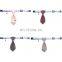 New pet jewelry British style classic striped puppy tie denim cat tie cat collar