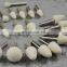 High density shaped felt polishing bobs/ wool felt bobs