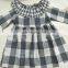 2019 lotus leaf collar little girl plaid princess dress kids clothing baby girls piece dresses