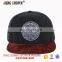 wholesale custom made corduroy brim snap back hat/wool fabric snapback cap