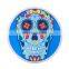 Circular round skull printed 100%cotton microfiber quick-dry travel beach towels
