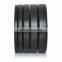 Wholesale barbell weight lifting plates black bumper plate for gym equipment