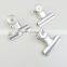 Clips Stainless Steel Black Metal Paper File Binder Clip Stationary Office Supplies