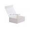 Custom luxury big white rigid magnet gift retail packaging box with magnetic lid