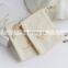 PandaSew Custom Logo Bling Bling Muslin Drawstring Bag Luxury Gift Beige Cotton Packaging Jewelry Pouch