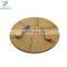 High Quality 100% Natural Round Bamboo Wooden  Pizza Cutting Board