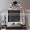 HUAYI Modern Style Living Room Decoration Iron Aluminum Acrylic LED Antique Flower Ceiling Lamp