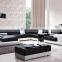 Black and White Leather Sectional Sofa Set Quality Choice