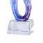 Factory Selling High Quality Anniversary Awards Star Liuli Glazed Trophy for Annual Awards