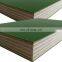 Factory Direct Sale 18MM Green PVC Plastic Plywood Or Construction Plywood  For Manufacturer