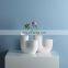 Amazon Hot Selling U- Shape White Creative Decorative Ceramic Crafts Vase Home Decor Office Desktop