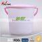 Kitchen water storage plastic water bucket with lid