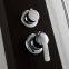 black Shower panel shower tower with rainfall body jet hanheld shower head sanitary bath system