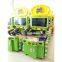 Guangdong Zhongshan Tai Le play children's indoor video game carnival shooting amusement equipment fruit big riot green theme shot ball shot watercolor TV display