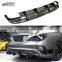 C117 CLA FD Style Carbon Fiber Rear Diffuser Rear Bumper Lip Rear Splitter For Mercedes Benz CLA CLA45 C117