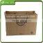 Custom printed flat handle kraft paper bag supplier