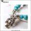 Caroline Vogue Turquoise Stone Bracelet With Owl Pendant