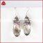 Rich design smoky quartz 925 sterling silver earring, silver jewelry, sterling silver jewelry