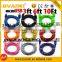 10 color round shape 1m 2m 3m Braided Micro USB cable Data&Sync Charger For Android