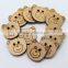 Sedex Audited Factory 2 Pillar Natural Wooden 2 holes Button for Bady wear, DIY wooden button