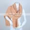 Winter mohair colourful infinity crochet women orange knitted scarves