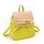 ladies fashion backpack girls PU shoulder handbag bag for teenagers made in China