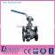 Q41F type flange connection cast steel multi-function ball valve