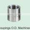 investment casting carbon/stainless steel pipe fittings couping machined