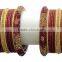 Indian Traditional Ethnic Bollywood Gold Tone Bangle Set For Girls & Women