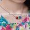colorful crystal ball 925 sterling silver neckalce in stock