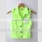 ss lastest girls' punk style denim vest,waistcoat with big pearl on body,china supplier
