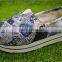 The new color printing high bottom ladies casual shoes