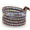 New Arrival Bohemian Leather Bracelets,leather Beaded Wrap Bracelet