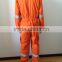 Orange reflective polyester and cotton coverall for Oil Industry