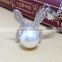 Personalized 925 Sterling Silver Fresh Water Natural Pearl Rabbit Bunny Pendant Necklace