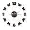 5mm Household Decorations Butterfly Shape Acrylic Clock