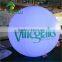 Decorating 0.18mmPVC Lighting Up Balloon , Led Advertising Ball