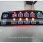 LED display panel switch with backlighting film
